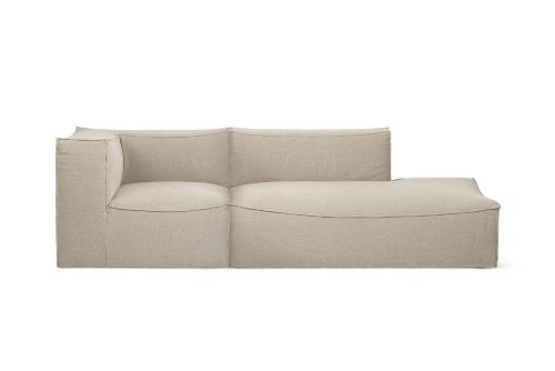 Ferm Living Catena Sofa Armrest Left S400 Rich Linen - Natural