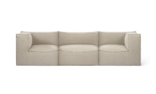 Ferm Living Catena Sofa Armrest Right S401 Rich Linen 76x119 cm - Natural