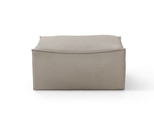Ferm Living Catena Pouf Square S500 Cotton Linen 93x93 cm - Natural