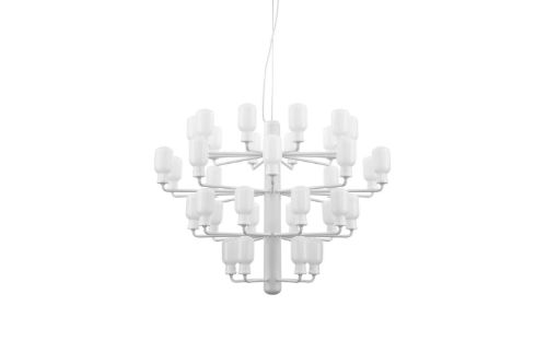 Normann Copenhagen Amp Lysekrone Large Ø: 85cm - Hvid/Hvid