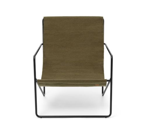Ferm Living Desert Lounge Chair SH: 20 cm - Black/Olive
