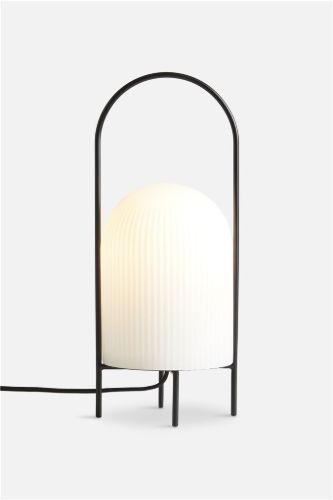 Woud Ghost Bordlampe Ø: 15 cm - Sort/Hvid