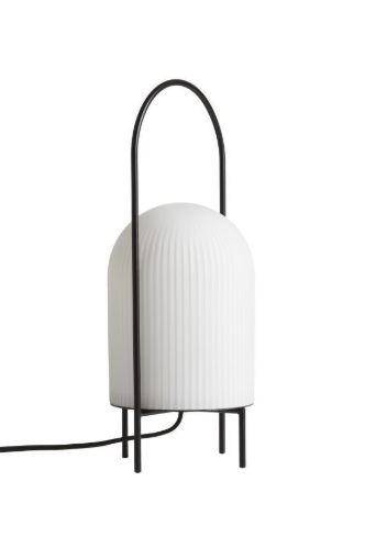 Woud Ghost Bordlampe Ø: 15 cm - Sort/Hvid