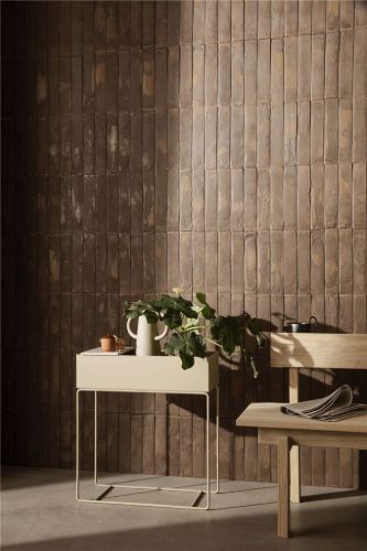 Ferm Living Tray for Plant Box Marble D: 17 cm - Beige