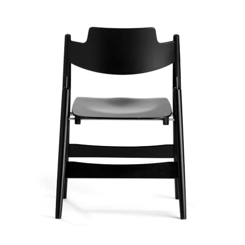 Please Wait To Be Seated Eiermann SE18 Folding Chair SH: 46 cm - Black