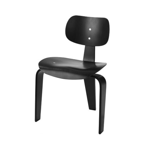Please Wait To Be Seated Eiermann SE42 Dining Chair SH: 46 cm - Black