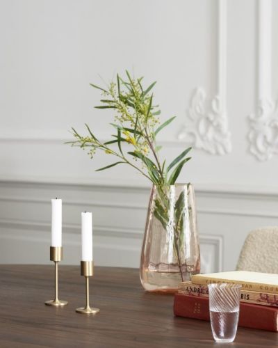 &Tradition SC57 Collect Candleholder H: 11cm - Brushed Brass