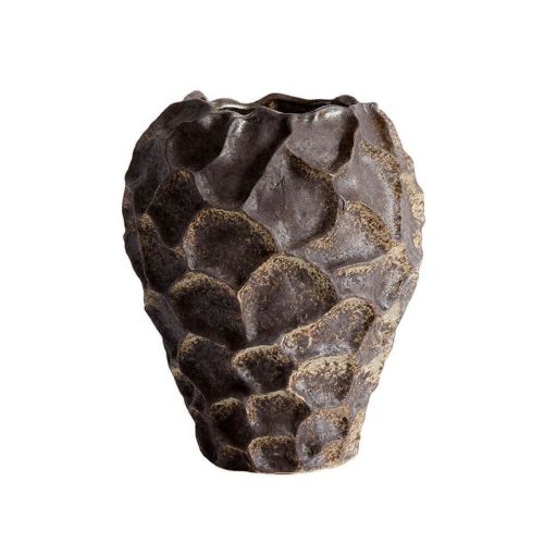 Muubs Soil Vase H: 21,5 cm  - Chocolate