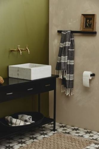 Nordal Sotra Toilet Paper Holder L:16,5 cm - Black Metal