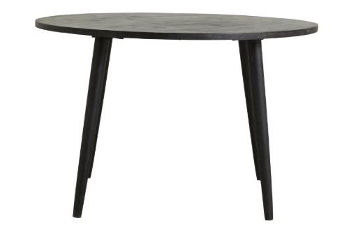 Nordal Hau Round Dining Table Ø:120 cm - Black Wood