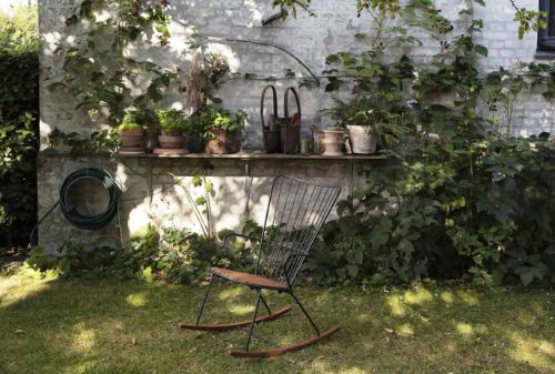 HOUE Paon Rocking Chair SH: 40 cm - Pine Green