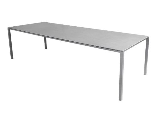Cane-line Outdoor Pure Havebord 280x100 cm - Light Grey/Concrete Grey Ceramic