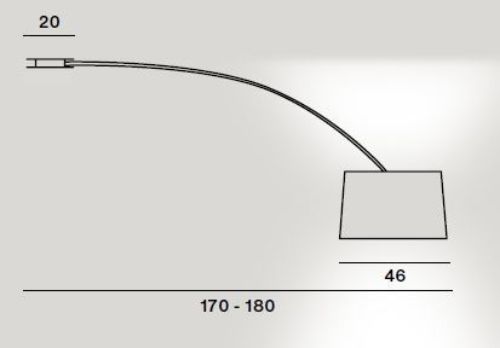 Foscarini Twiggy Loftlampe Ø: 46cm - Sort