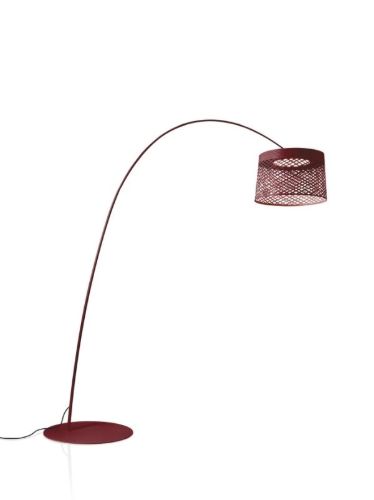 Foscarini Twiggy Grid Gulvlampe LED H: 205-215cm - Karmin