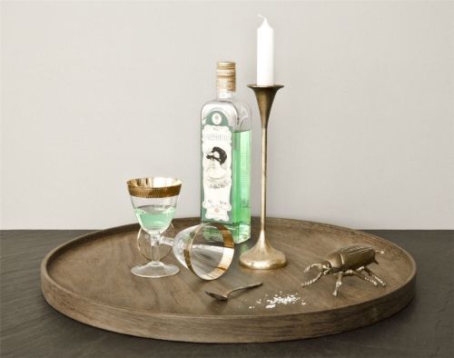 Brdr. Krüger Bølling Serving Tray Ø: 50 cm - Røget Eg