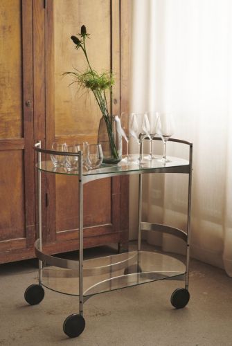 Brdr. Krüger ORBIS Mobile Serveringsvogn Rektangulær 42x75 cm - Glas