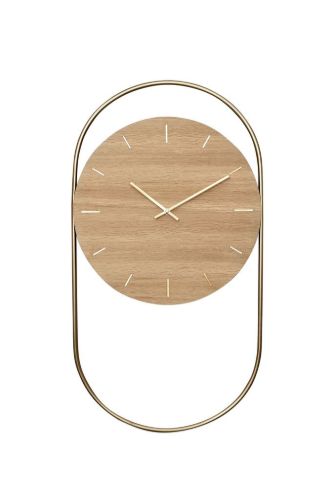 Andersen Furniture A-Wall Clock H: 76 cm - Eg/Messing