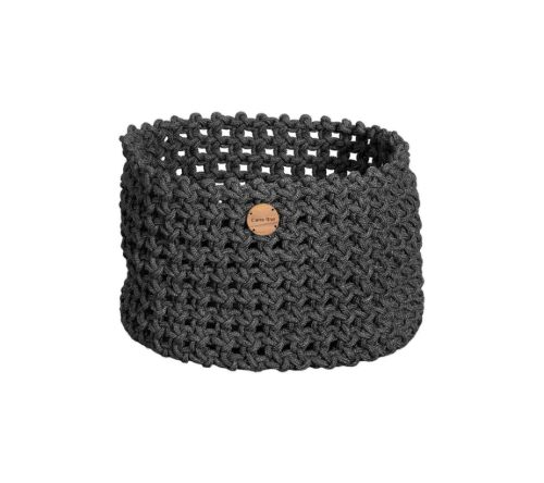 Cane-line Outdoor Soft Rope Kurv Stor Ø: 50 cm - Dark Grey