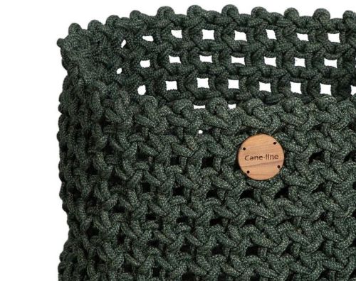 Cane-line Outdoor Soft Rope Kurv Stor Ø: 50 cm - Dark Green