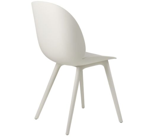 GUBI Beetle Outdoor Dining Chair SH: 45 cm - Alabaster White