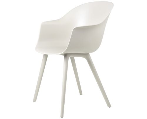 GUBI Bat Outdoor Dining Chair SH: 45 cm - Alabaster White