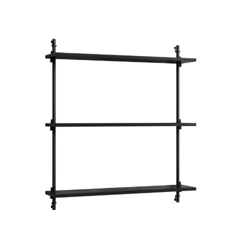 Moebe Wall Shelving Sets 85x85 cm - Black