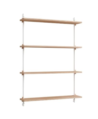 Moebe Wall Shelving Sets 115x85 cm - Oak/White