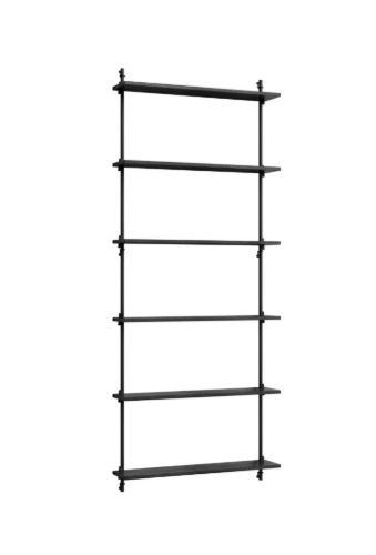 Moebe Wall Shelving Sets 200x85 cm - Black