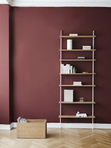 Moebe Wall Shelving Sets 230x85 cm - Oak/White