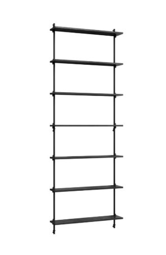 Moebe Wall Shelving Sets 230x85 cm - Black