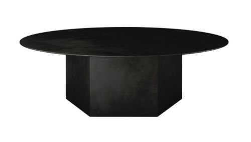 GUBI Epic Coffee Table Ø: 110 cm - Midnight Black Steel
