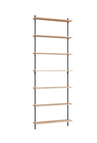 Moebe Wall Shelving Sets 230x85 cm - Oak/Black