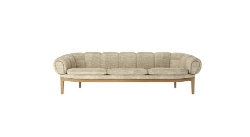 GUBI Croissant Sofa SH: 46 cm - Oak / Dedar Smila