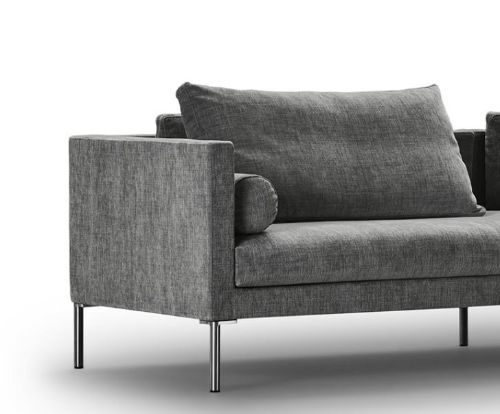Juul 701 Hjørnesofa 230x220 cm - Amdal 180/Børstet Rustfrit Stål