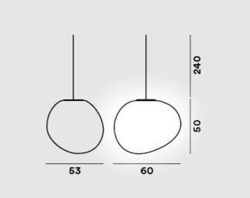 Foscarini Gregg Udendørs Pendel X-Large H: 50cm - Hvid