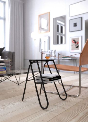FROST BUKTO Trappestige Small H: 46,5 cm - Mat Sort