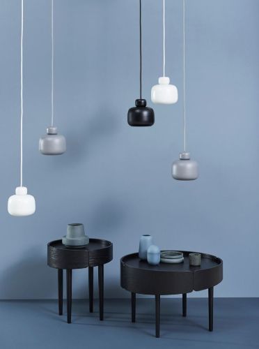 Woud Stone Pendant S Ø: 16 cm - White