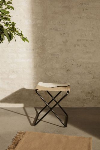 Ferm Living Desert Stool H: 41,4 cm - Black/Soil