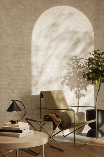 Ferm Living Desert Stool H: 41,4 cm - Olive/Olive