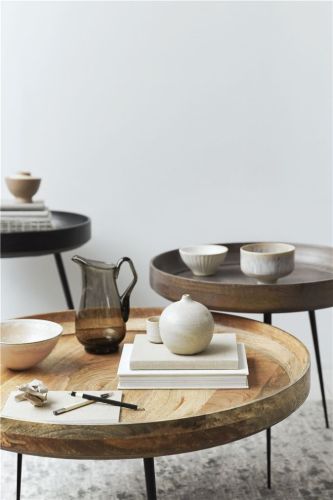 Mater Bowl Table Medium Ø: 46 cm - Sirka Grå
