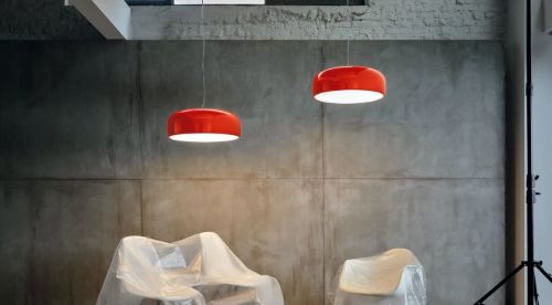 FLOS Smithfield Suspension Pro Pendant DALI Dimmable Ø: 60 cm - Glossy Black