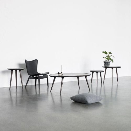 Mater Accent Sidebord Small H: 42 cm - Sortlakeret Egetræ