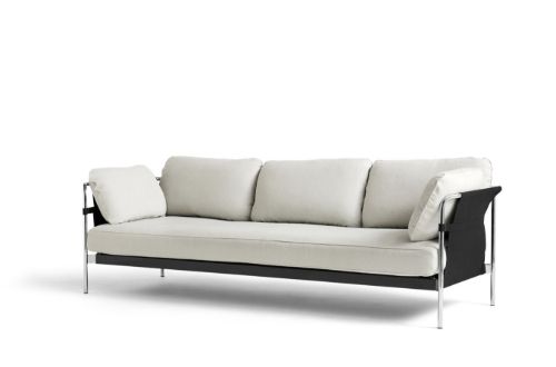 HAY Can 3 Seater L: 247 cm - Linara 311 / Chromed Steel