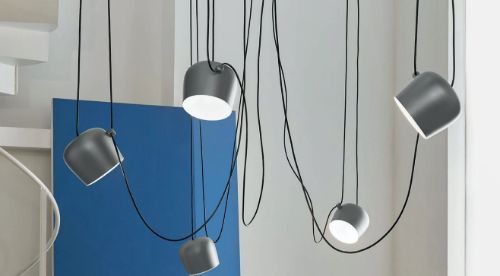 FLOS Aim Small Pendant Ø: 17 cm - Black