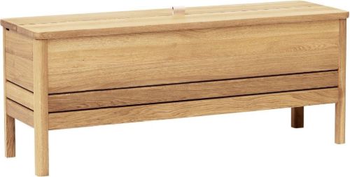 Form & Refine A Line Storage Bench 111 B: 111 cm - White Oiled Oak