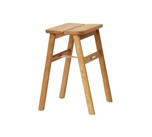 Form & Refine Angle Foldable Stool H: 47,5 cm - Oiled Oak