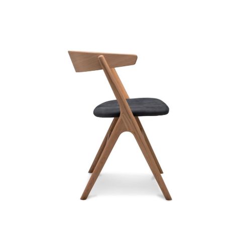 Sibast Furniture No 9 Dining Chair SH: 45 - Soap Oak/Leather Dunes Anthrazite