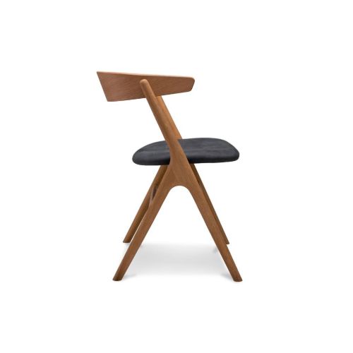 Sibast Furniture No 9 Dining Chair SH: 45 - Natural Oiled Oak / Dunes Leather Anthrazite
