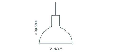 Secto Design Victo 4251 Pendel Ø: 45 cm - Birk