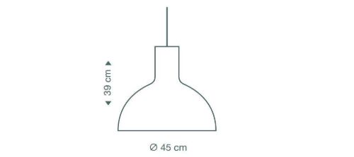 Secto Design Victo 4251 Pendel Ø: 45 cm - Sort